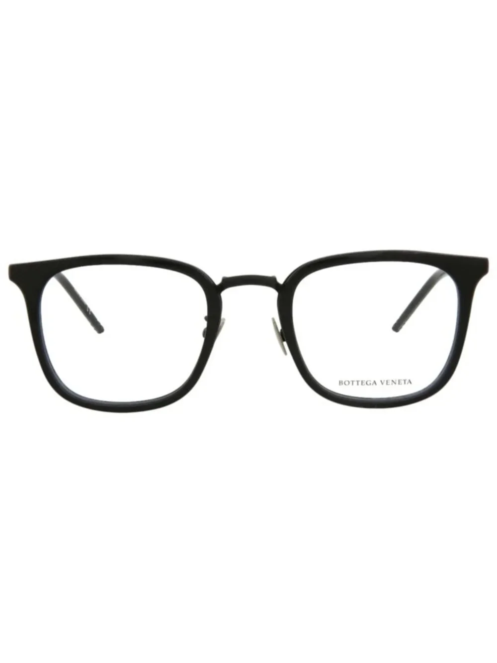 New Bottega Veneta Women's Eyeglasses Mens Square Rectangle Black Black Ey
